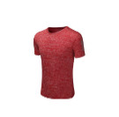 星加坊 运动短袖男羽毛球服速干休闲跑步健身圆领透气短袖T恤 YX-811 红色 L码
