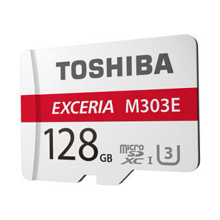 TOSHIBA 东芝 M303E 存储卡 高度耐用 4K拍摄 (128GB、65MB/秒)