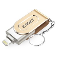 EAGET 忆捷 i80 MFi认证 Lightning/USB3.0 U盘 128GB