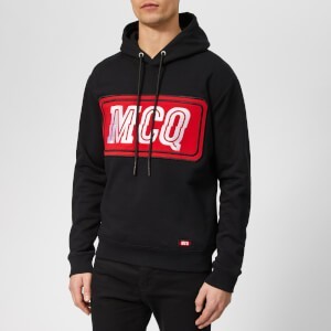 Alexander McQueen Gas Stop Logo  男款连帽卫衣