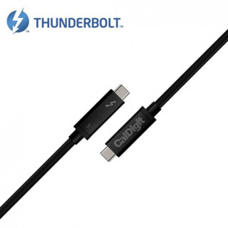 CalDigit Cable Thunderbolt 3数据线 (黑色、0.7m)