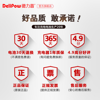 Delipow 德力普 5号电池充电器 1.5v锂电4节套装