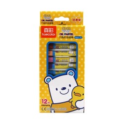 TRUECOLOR 真彩 2966A 六角油画棒 12色