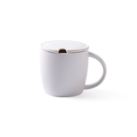瓷魂 哑光系列 12oz 陶瓷马克杯 400ml 亚光白色