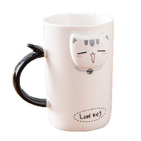 瓷魂 立体猫 陶瓷马克杯 400ml lowkey