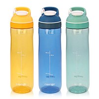 Contigo AUTOSEAL Cortland 锁扣吸管水杯 Marigold, Monaco & Greyed Jade 3-Pack 3 件装