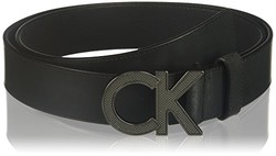 Calvin Klein 男士 38mm 哑光皮革 Ck 标识扣