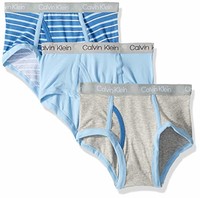 Calvin Klein 男孩 Core 经典3件装棉质 span 三角裤