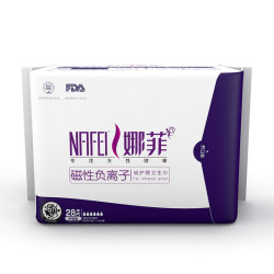 娜菲远红外负离子棉面护垫155mm*28片