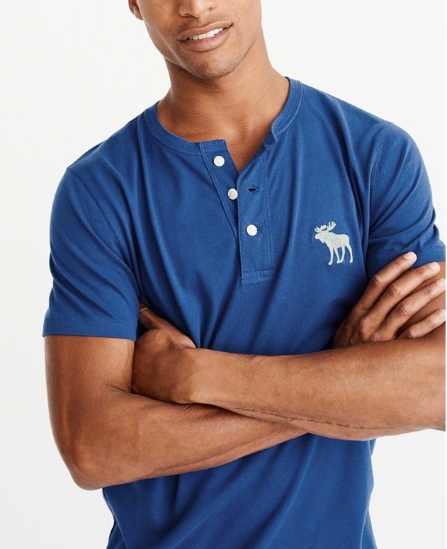 狂暑来袭abercrombiefitch2046342男士亨利领t恤