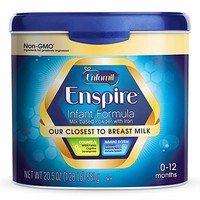 Enfamil Enspire 婴儿奶粉，20.5盎司（581g） 可重复使用的奶罐