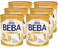 Nestlé BEBA雀巢贝巴 SUPREME 1段初始婴儿奶粉：适合新生儿 即冲即饮 富含植物油 , 6罐装含税单罐207.29元