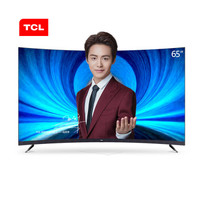 TCL 65T3S 65英寸超高清4K人工智能 全面屏曲面 7.9mm金属超薄电视（黑色）