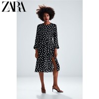 ZARA 01165060800 波点印花连衣裙式连体裤