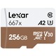 Lexar 雷克沙 667x microSDXC A2 UHS-I U3 TF存储卡 256GB