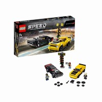 LEGO 乐高 超级赛车系列 75893 2018道奇挑战者SRT和1970道奇战马RT赛车 *4件