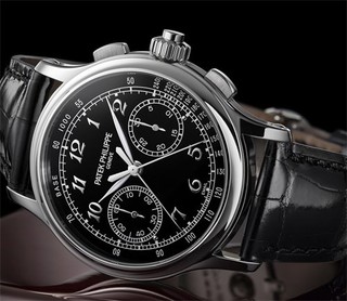 Patek Philippe 百达翡丽 超级复杂功能时计系列 5370P-001 黑色表盘双秒追针计时腕表