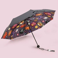 二次元小恶魔晴雨伞动漫周边防晒防紫外线折叠遮太阳伞女雨伞创意 *3件