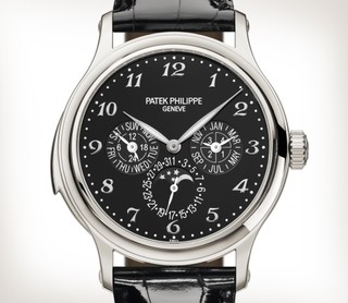 Patek Philippe 百达翡丽 超级复杂功能时计系列 5374P-001 黑色表盘三问报时腕表