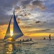 当地玩乐：醉美海上落日！菲律宾长滩岛 落日风帆