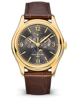 Patek Philippe 百达翡丽 复杂功能时计系列 5146J-010 灰色表盘月相腕表