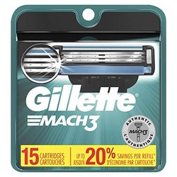 Gillette 吉列 Mach3 锋速3 手动剃须刀头 15个 *2件