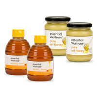 Waitrose 营养蜂蜜系列 纯结晶蜂蜜 454g*2瓶+纯清澈蜂蜜 454g*2瓶