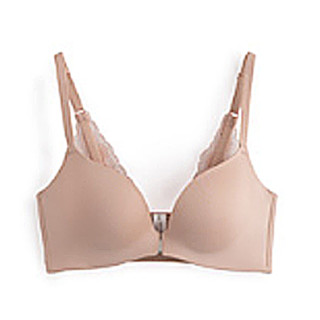 inman茵曼9864432013前扣小性感舒适无痕无钢圈蕾丝聚拢调整文胸内衣