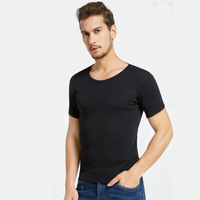 Nan ji ren 南极人 3件装男士运动背心纯棉螺纹弹力修身男式打底汗衫 汗衫  黑白灰3件 XL  N695X20751 (黑色、XL、纯棉)