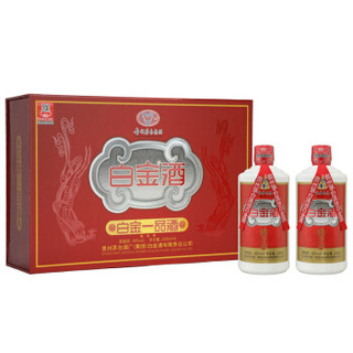 茅台 白金一品酒 43度 500ml*2瓶 礼盒装 *4件