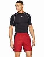 中号：Under Armour 男式 Ua Launch Sw 7'' 印花短裤