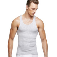 PLAYBOY 花花公子 背心男 纯棉男士背心吸汗打底衫 7119 灰色XXL (灰色、XXL)