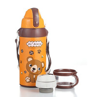 南极人 Nanjiren 儿童保温杯带吸管两用宝宝男女学生户外便携保温水壶（吸管+保温盖）600Ml 蓝色 NJR202