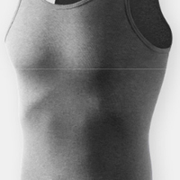 Bejirog 北极绒 男士背心男纯棉螺纹运动弹力修身背心男式打底衫 BJRBX 灰色1件装 XL