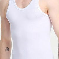 Bejirog 北极绒 纯棉男士背心螺纹运动背心打底衫黑白灰3件装B619200111 背心 黑白灰3件装XXL