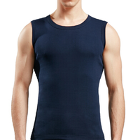 Bopie 宝派 男士背心男纯棉宽肩运动健身背心夏季跨栏无袖打底汗衫 6601 宝蓝V领 L(170/95)