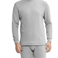 YOUR SUN 宜而爽 男女情侣秋衣秋裤男女保暖内衣男女全棉(中厚半高领)保暖上衣 13001001454 男款 山毛榉