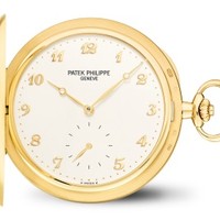 Patek Philippe 百达翡丽 980J-011 黄金款式金质字块猎式怀表