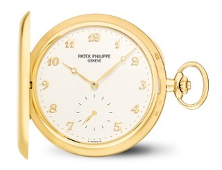 Patek Philippe 百达翡丽 980J-011 黄金款式金质字块猎式怀表