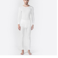 YOUR SUN 宜而爽 男士保暖内衣套装纯棉秋衣秋裤女全棉毛衫情侣保暖内衣套装男13000013126(G176/57N) CW10白 M/165