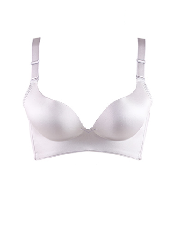 商品cosmo lady 都市丽人 光面无痕文胸一片式内衣纯色无钢圈聚拢性感