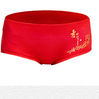 Langsha 浪莎 女士本命年大红内裤喜庆福字纯棉袜子组合装 2双袜子+2条内裤 175/XXL (红色、XXL、平角裤、棉)