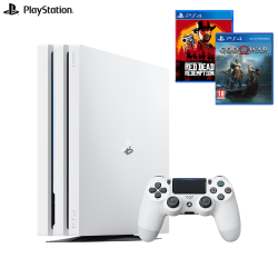 SONY 索尼 PlayStation4 Pro(PS4 Pro)游戏主机 国行 + 《荒野大镖客2》《战神4》