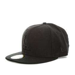 New Era LA Dodgers Black On Black 59Fifty Cap 男士棒球帽