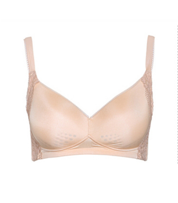 商品aimer 爱慕 内衣绝色3/4洞洞杯无托文胸光面无痕v型无钢圈小胸