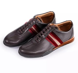 BALLY 系带平底男士休闲鞋休闲皮鞋 6190605 DARK BROWN 14 40 