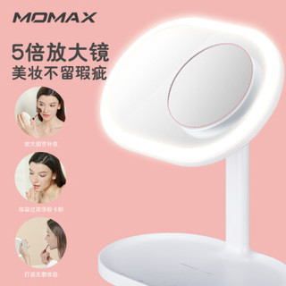 摩米士（MOMAX）无线充电化妆灯 白色