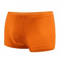 UM25 U棉系列男士中腰平角内裤棉质一片式剪裁无侧缝 鲜果橙 170  UM23AB1 (橙色、170、平角裤、棉质)