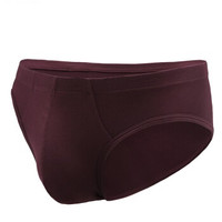 UM25 U莫系列男士低腰三角内裤轻薄莫代尔松紧包腰边 浆果红 170 UM22AD1 (红色、170、三角裤、莫代尔面料)