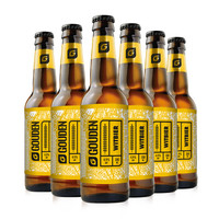 豪登（GOUDEN）比利时风味小麦白啤酒 比利时进口 精酿组合装 330ml*6瓶 *6件